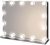 Coiffeuse Star Vision M12V-001-C : miroir maquillage hollywood pour coiffeuse, grand miroir lumineux avec 14 ampoules led reglable, trois temperatures de couleur, dessus de la table ou fixe au mur